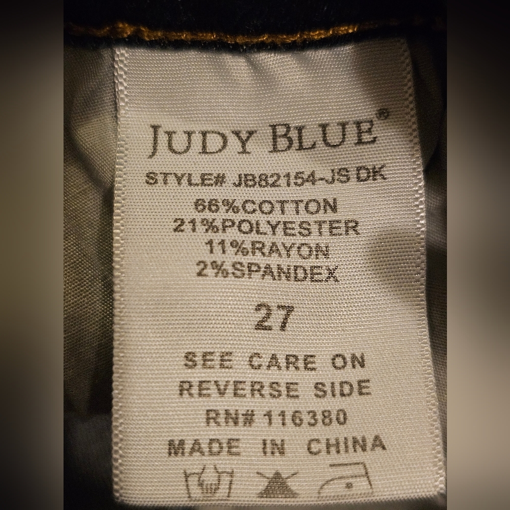 Judy Blue Capri Jeans Stretch Blue Women's Size  27 - Picture 8 of 12